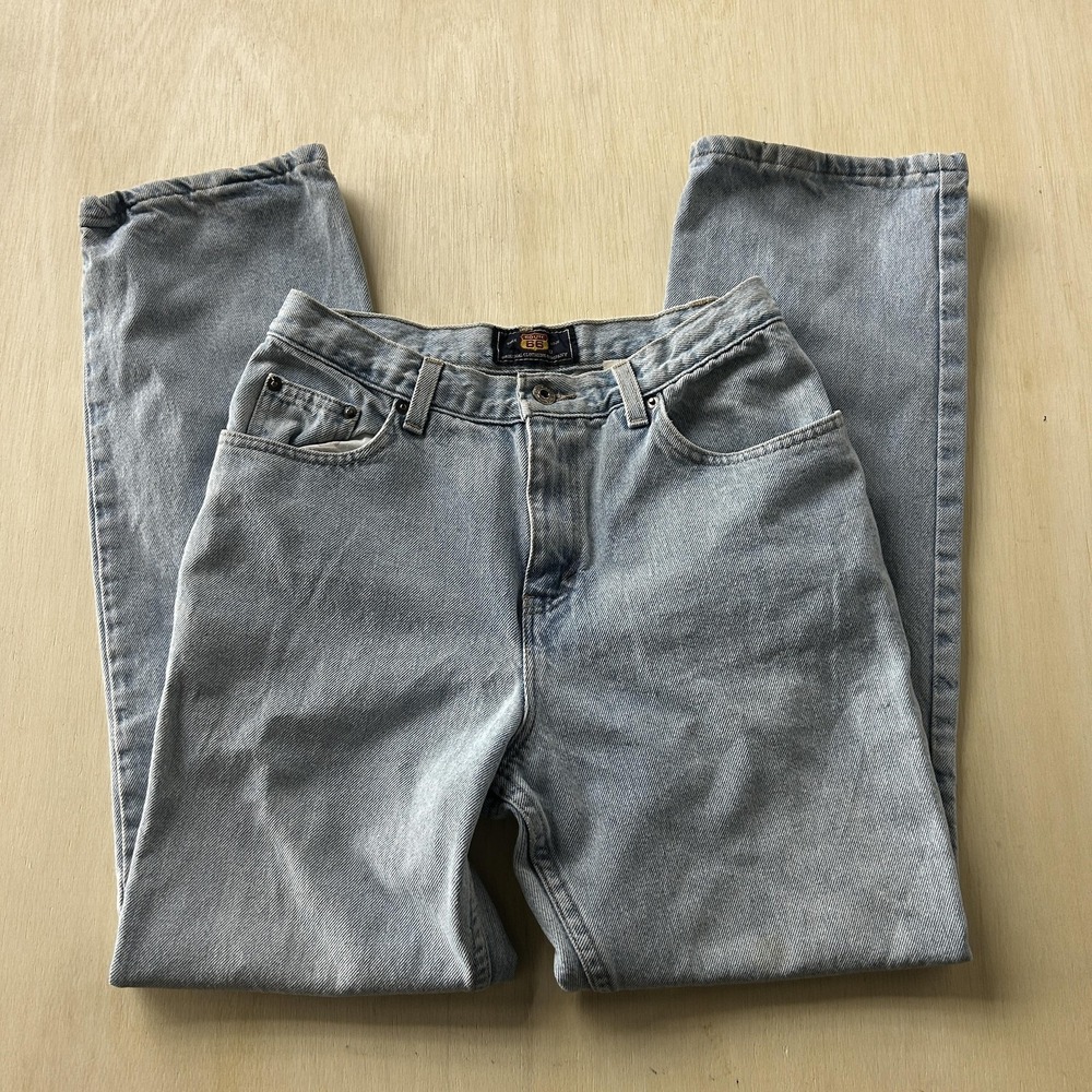 Vintage Route 66 Jeans Womens 7/8 Light Wash Blue Straight Leg Regular Denim